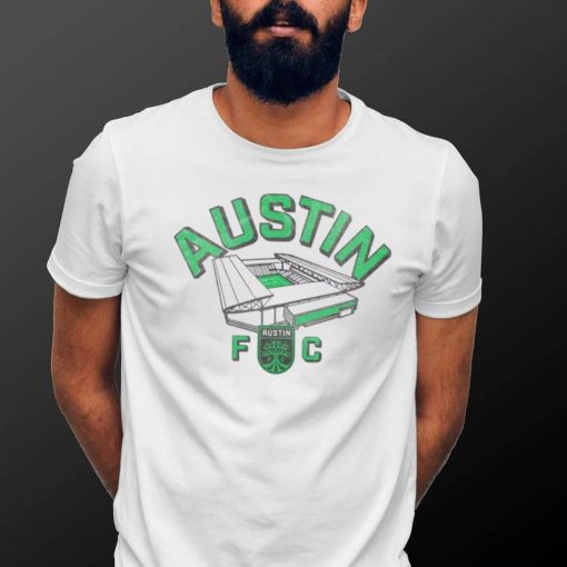 Retro Brand Youth Austin FC Vintage Stadium White T Shirt