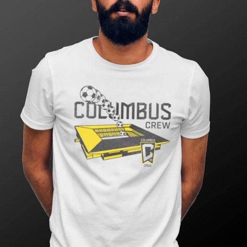 Retro Brand Youth Columbus Crew Vintage Stadium White T Shirt