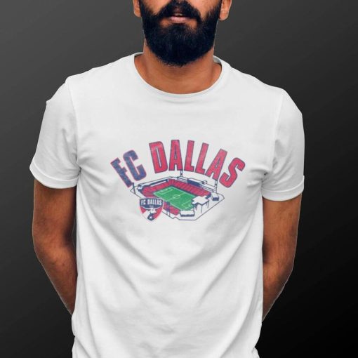 Retro Brand Youth FC Dallas Vintage Stadium White T Shirt