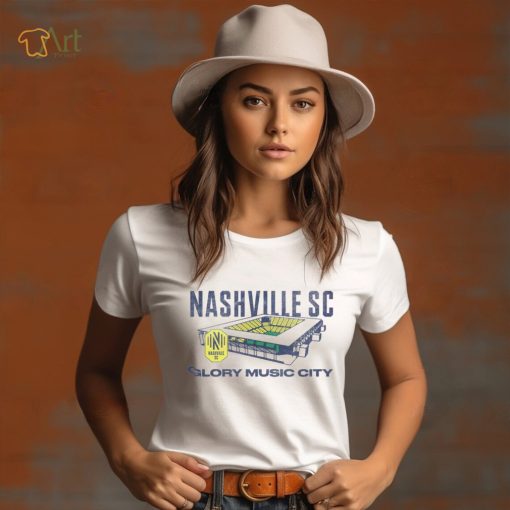 Retro Brand Youth Nashville SC Vintage Stadium White T Shirt