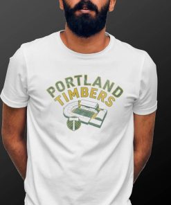 Retro Brand Youth Portland Timbers Vintage Stadium White T Shirt