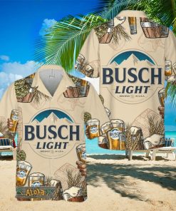 Retro Brewing Beer Busch Light Hawaii Shirt For Men And Women Gift Hawaiian Beer