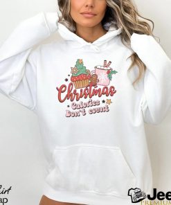 Retro Christmas Calories Dont Court Shirt