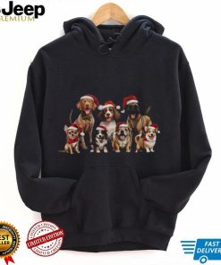Retro Christmas Dog T shirt for Dog Dads