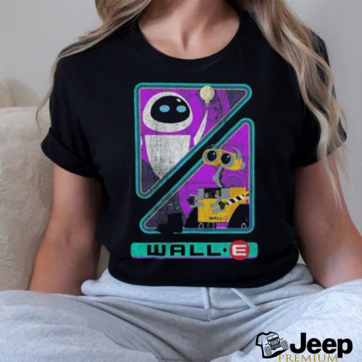 Retro Disney Pixar Wall E Triangles And Eve Graphic T Shir