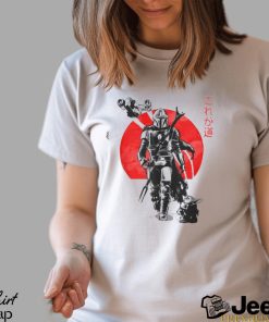 Retro Disney Star Wars Shirt The Mandalorian Child Red Sun Ink Portrait T Shirt Galaxy’s Edge Day Tee Classic