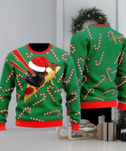 Retro Drax Pizza Cat Ugly Christmas Sweater, Cute Ugly Christmas Sweater