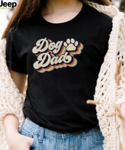 Retro Groovy Dog Dad Daddy Father’s Day Dogs Paw Puppy Lover Crewneck Sweatshirt