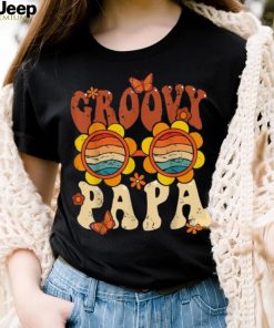 Retro Groovy Papa 70s Aesthetic 1970’s Father’s Day Long Sleeve T shirt