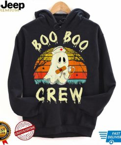 Retro Halloween Boo Boo Crew Cute Ghost Funny Nurse Spooky T Shirt