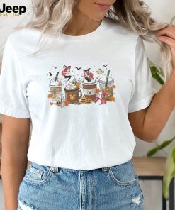 Retro Halloween Little Mermaid Coffee Latte Shirt