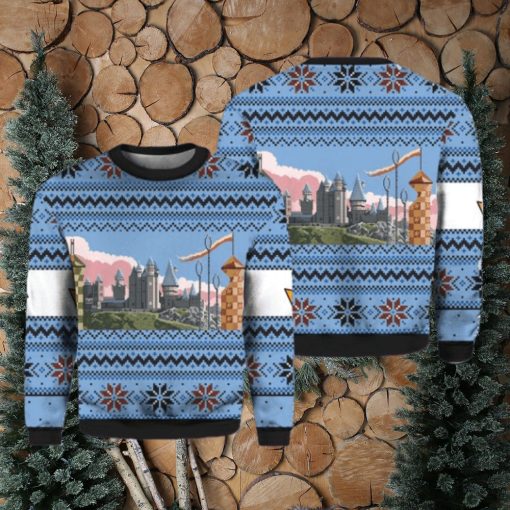 Retro Hogwarts Christmas Sweater