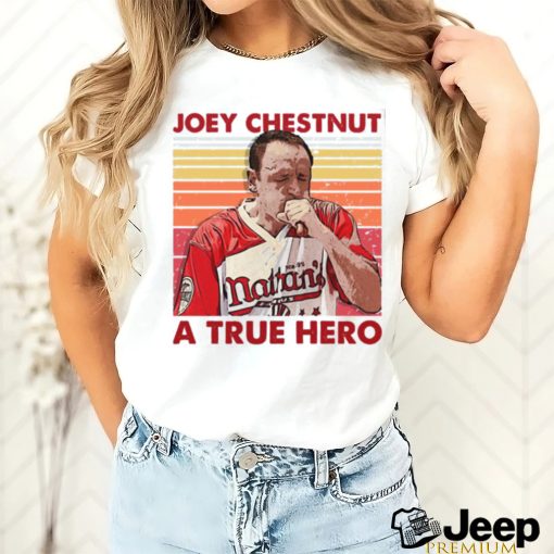 Retro Meme Joey Chestnut Eating A True Hero Unisex T Shirt