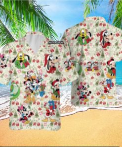 Retro Mickey Mouse Christmas Disney Hawaiian Shirts Xmas Holiday Button Up World