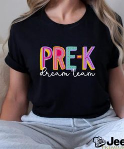 Retro Pre k Dream Team Groovy Teacher Back to School T Shirt