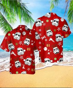 Retro Stormtrooper Santa Hat Reindeer Hawaiian Shirt