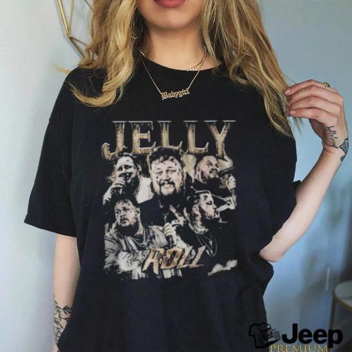 Retro Vintage Jelly Roll Music Backroad Baptism Tour 2023 Shirt