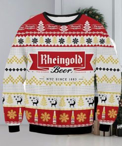 Rheingold Beer Ugly Christmas Sweater, Gift for Christmas Holiday