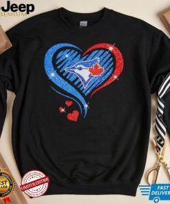 Rhinestone heart Toronto Blue Jays shirt