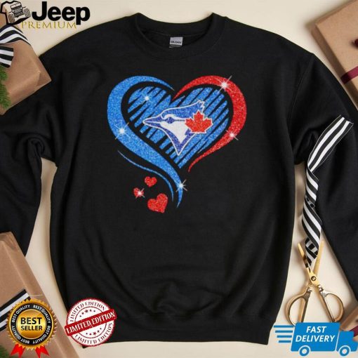 Rhinestone heart Toronto Blue Jays shirt