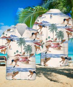 Rhodesian Ridgeback Summer Beach Hawaiian Shirt