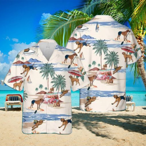 Rhodesian Ridgeback Summer Beach Hawaiian Shirt