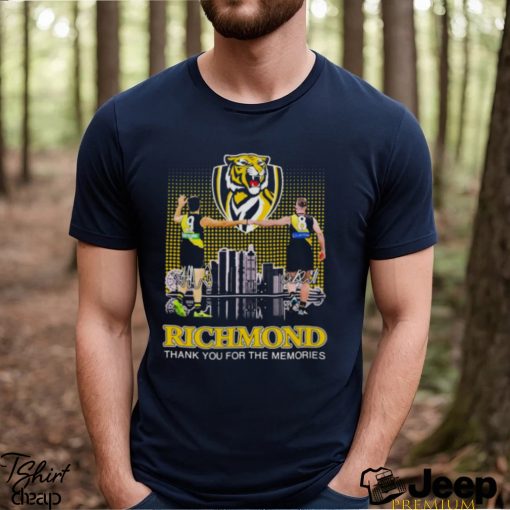 Richmond thank You for the memories Skyline signatures shirt