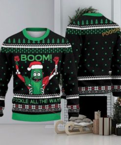 Rick And Morty Pickle Ugly Christmas Sweater, Cute Ugly Christmas Sweater