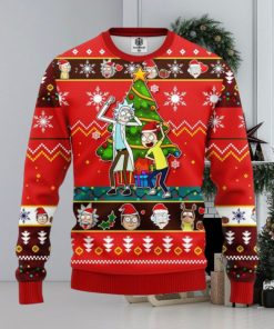 Rick And Morty Red Ugly Christmas Sweater