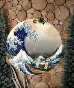 Rick And Morty The Great Wave Japan Perfect Gift For Holiday Ornament