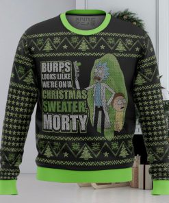 Rick And Morty We’re In A Xmas Sweater Gifts For Family Christmas Holiday Ugly Sweater