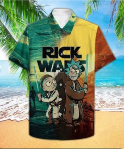 Rick & Morty Star Wars Hawaiian Shirt And Short