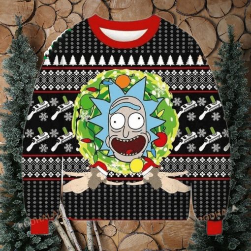 Rick Sanchez All Over Printed Funny Ugly Christmas Sweater