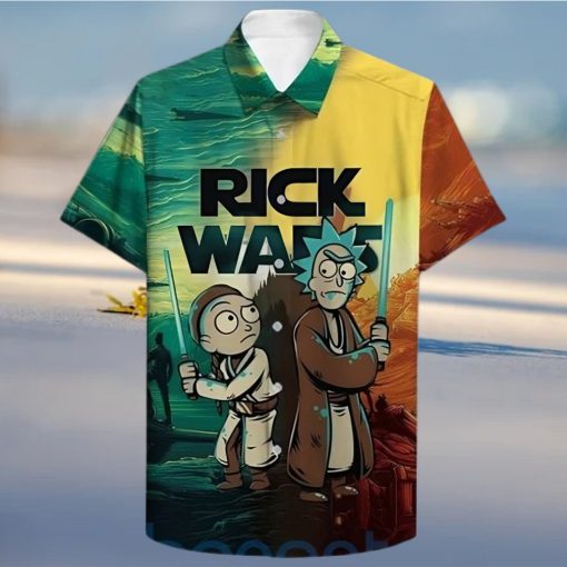 Rick Wars Rick And Morty Star Wars Funny Hawaiian Shirt