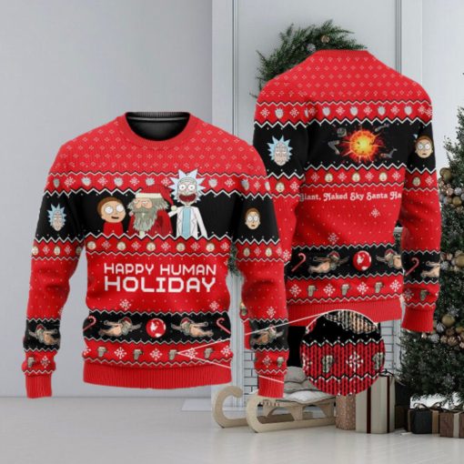 Rick and Morty 3D All Over Printed Ugly Christmas Sweater Christmas Gift For Family