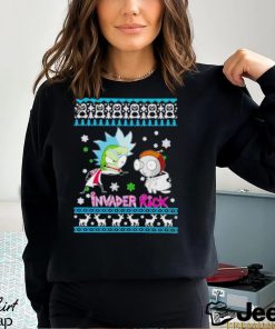 Rick and Morty Invader Zim Rick ugly Christmas shirt