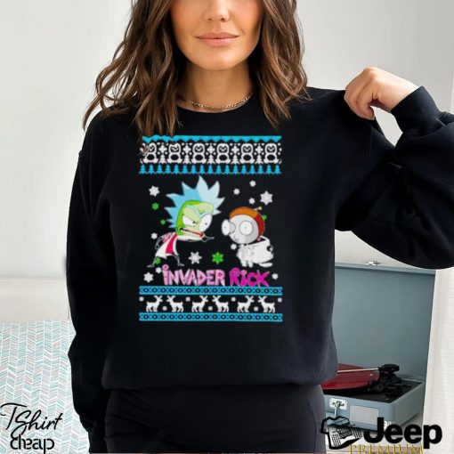 Rick and Morty Invader Zim Rick ugly Christmas shirt