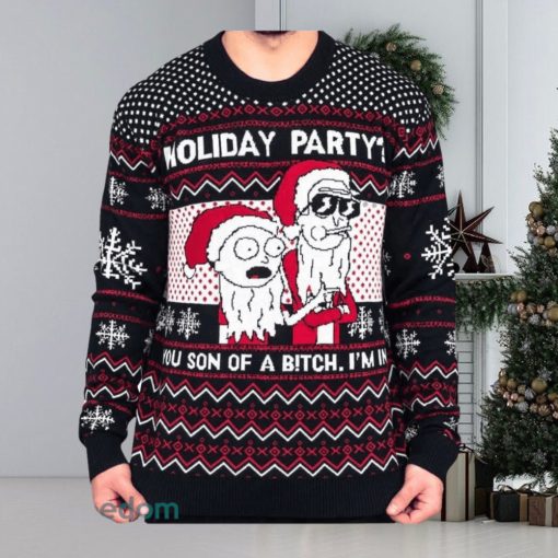 Rick and Morty Son Christmas Northern Knitted 3D Sweater For Thanksgiving