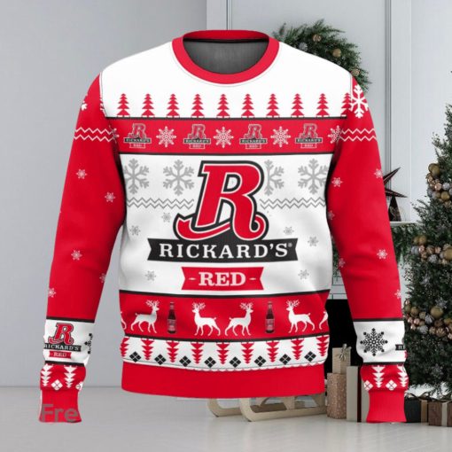 Rickards Red Beer All Over Printed Ugly Christmas Sweater Trending Christmas Gift Ideas