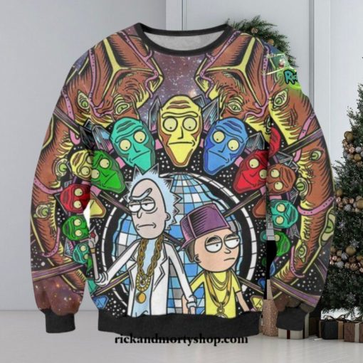 Rik And Mozty Infinity Stones Sweater