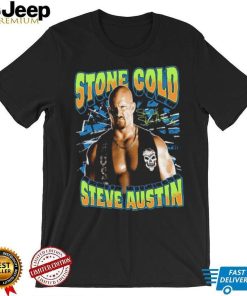 Ripple Junction Black Stone Cold Steve Austin Glow Ink T Shirt