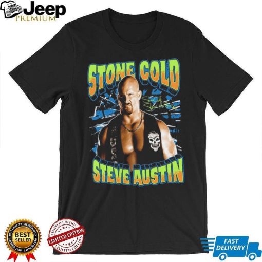 Ripple Junction Black Stone Cold Steve Austin Glow Ink T Shirt