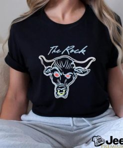 Ripple Junction Black The Rock Neon Glow Bull Shirt