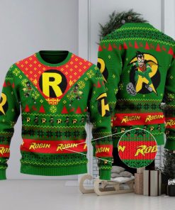 Robin Dc Comics Ugly Xmas Sweater Gift Holidays