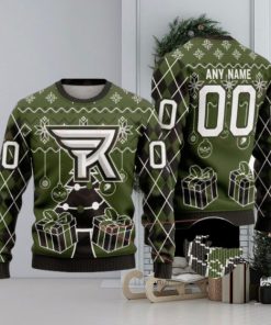 Rochester Knighthawks Special Design Merry Matchup Light Up Ugly Christmas Sweater