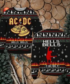 Rock Band Hells Bells Christmas Ugly Sweater