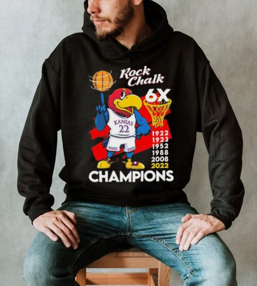 Rock Chalk 6x Champions Shirt