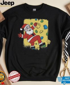 Rock Climbing Santa Funny Christmas Climber Kids T Shirt