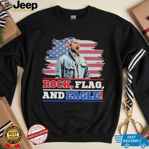 Rock Flag and Eagle American flag shirt