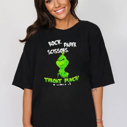 Rock Paper Scissors Throat Punch Grinch Shirt